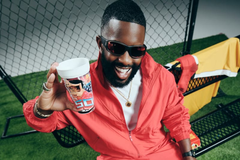 Kwasi Kessie Goes Bold Red For His McDonald’s Collectible Cup-Inspired Look