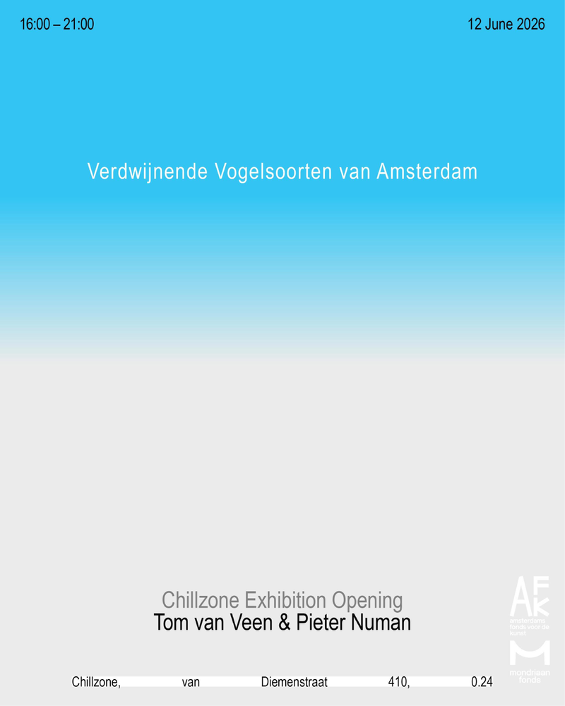 Verdwijnende Vogels van Amsterdam Tom van Veen in dialogue with Pieter Numan