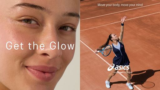 ASICS launches "beauty" campaign featuring post-exercise faces to show the glow that comes from within