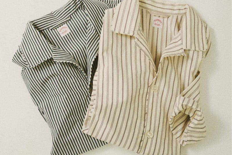JOURNAL STANDARD relume Reworks a '90s Brooks Brothers Pajama Shirt With Self-Fabric Stripe Piping