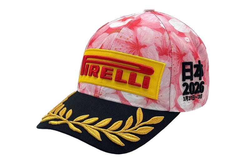 Pirelli’s Official 2026 Japan Podium Cap Arrives With a Bespoke Sakura Blossom Print