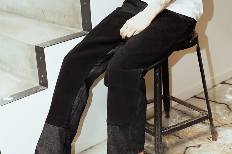 WILD LIFE TAILOR and Wrangler Rework a Workwear Staple Into a Suede Double-Knee Jean